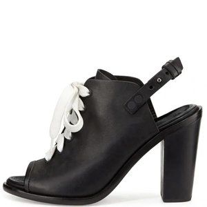 Rag and Bone Leather Trafford Lace Up Bootie Slingback Sandals